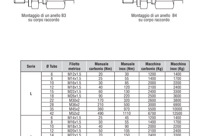coppia serraggio din 2353